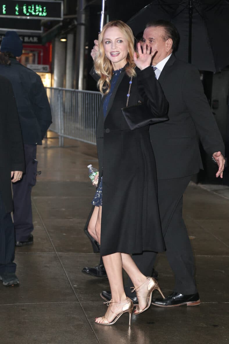 Heather Graham seen leaving Good Morning America in NYC