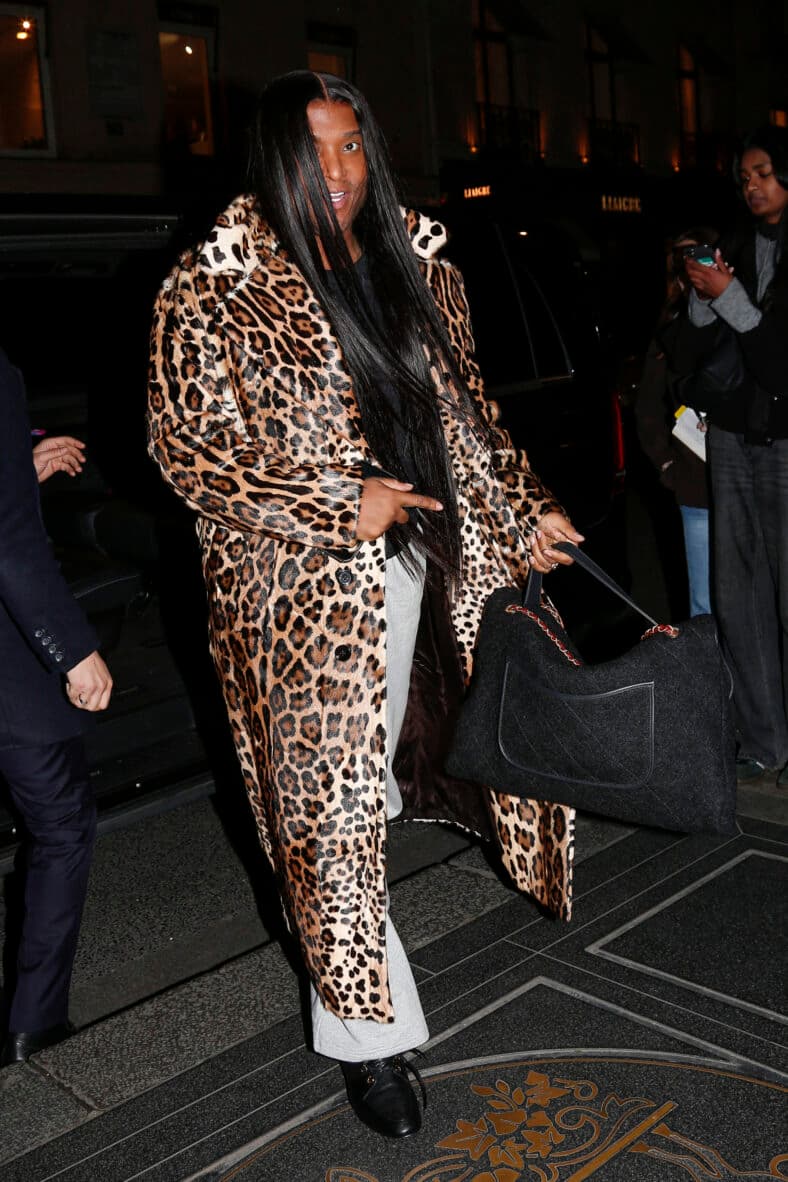 Law Roach is seen arriving at his hotel during Paris Fashion Week