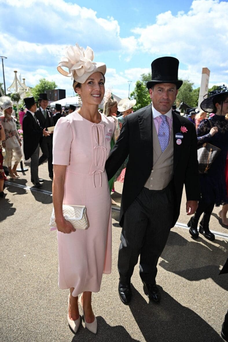 Peter Phillips and Harriet Spearing pictured at Ascot Racecourse