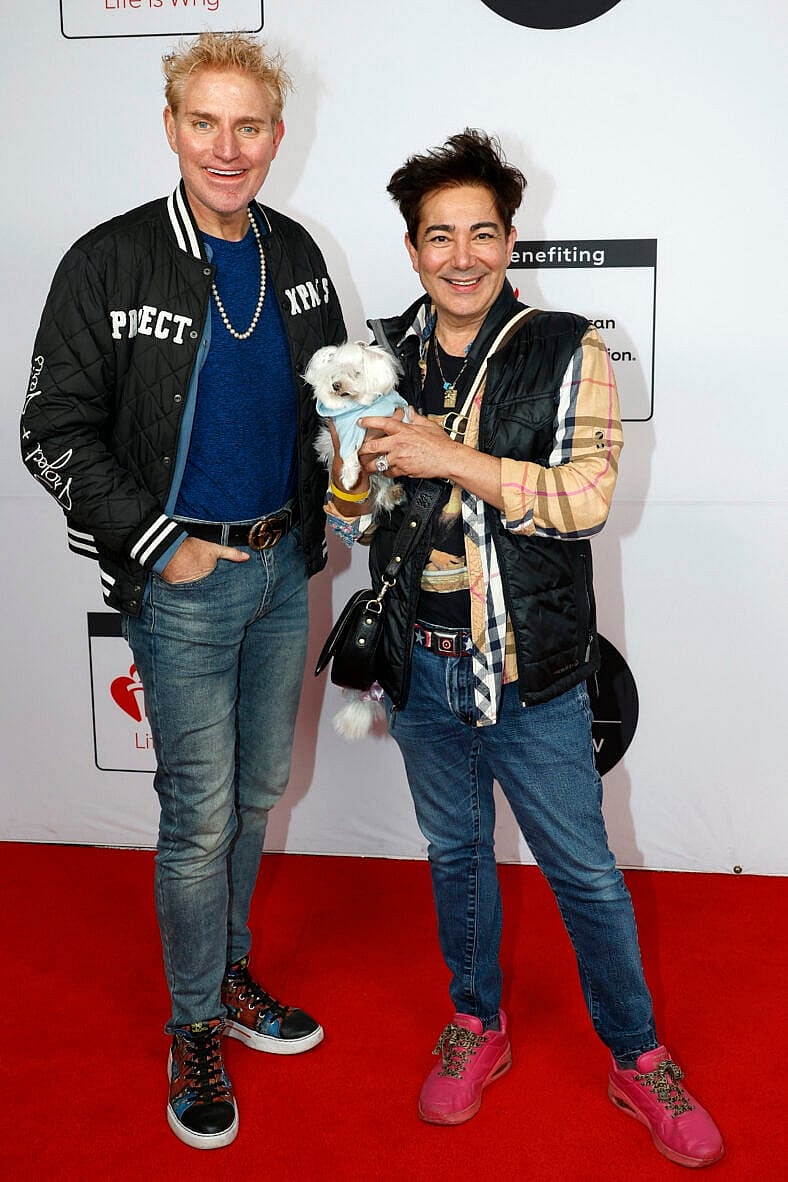Pol’ Atteu and his husband Patrik Simpson at 2026 LA Art Show Opening Night Premiere Party - Los Angeles