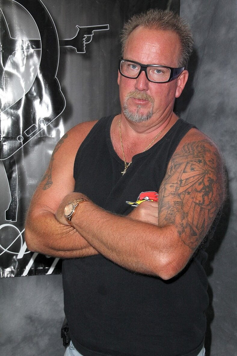 Darrell Sheets at the Grand Opening of "Storage Wars" stars Jarrod Schulz and Brandi Passante's Now and Then Secondhand Store, Orange, CA 10-08-11