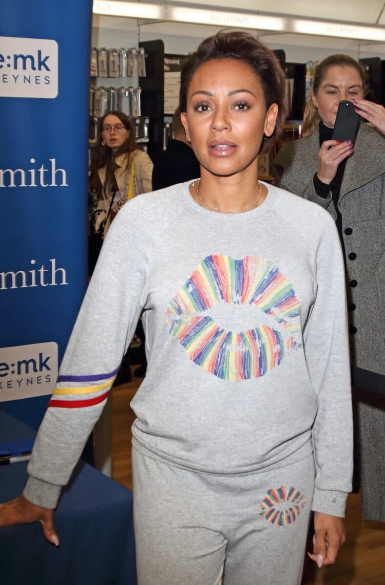 Mel B posing for a picture.