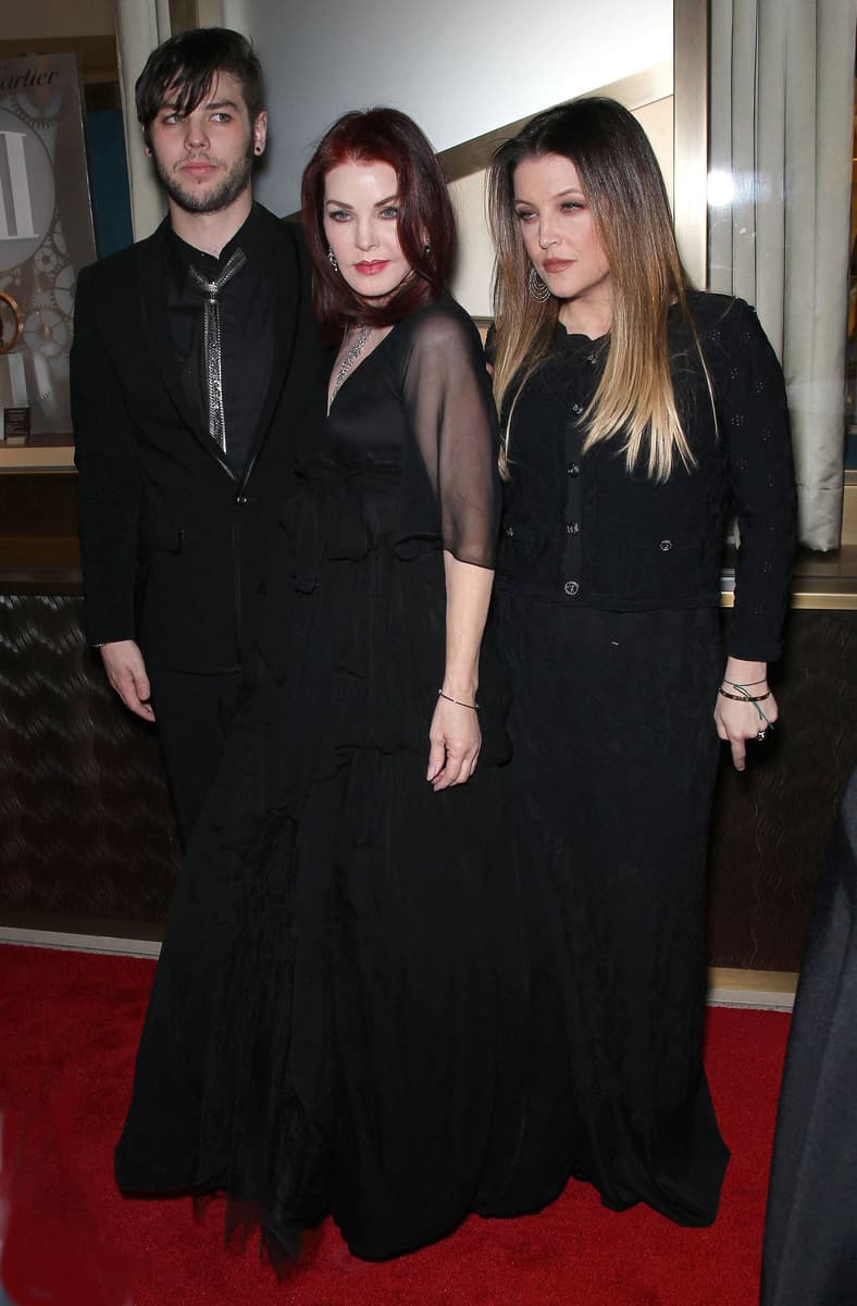 Navarone Garibaldi with Priscilla Presley and Lisa Marie Presley at Nevada Ballet Theatre Names Priscilla Presley 2011 Woman of the Year