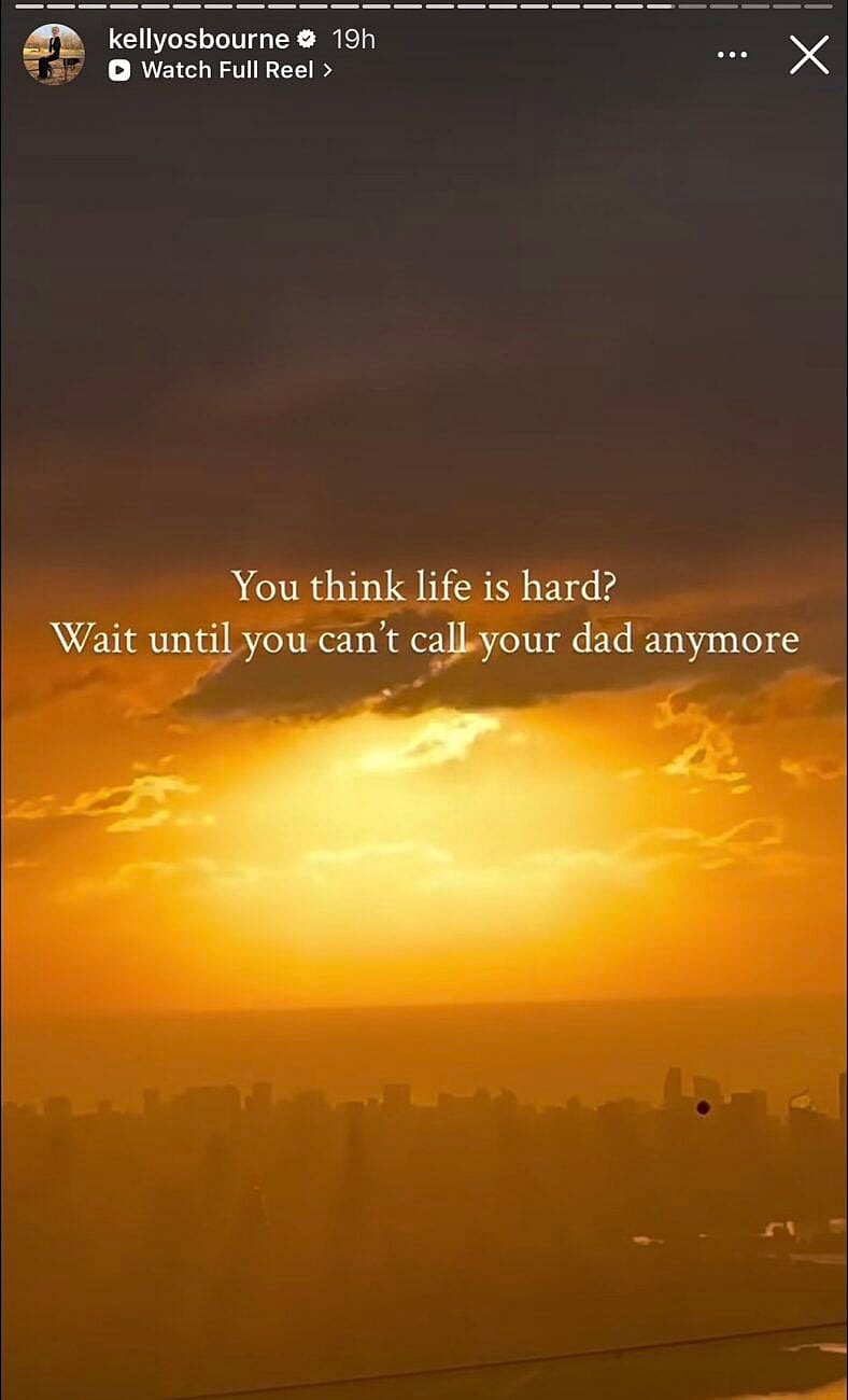 Kelly Osbourne Reflects On The Pain Of Losing Her Father