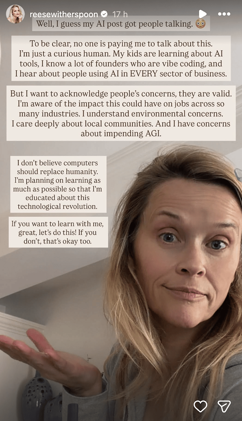 Reese Witherspoon on AI