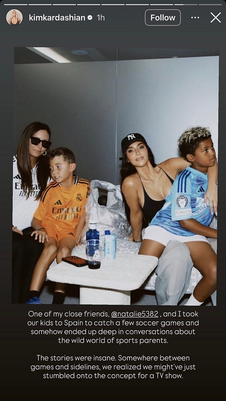 Kim Kardashian Instagram story, Team Moms show