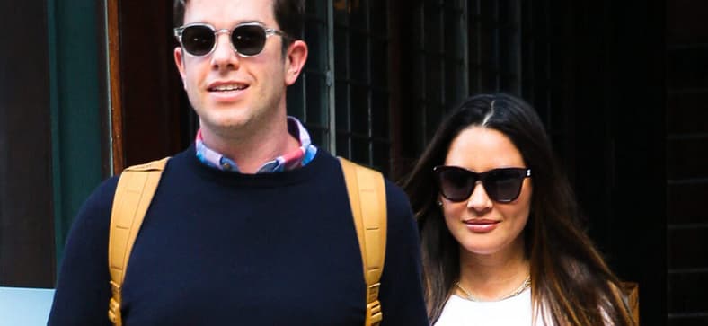 John Mulaney and Olivia Munn seen holding hands while heading to the comedian's standup show at Madison Square Garden in New York City