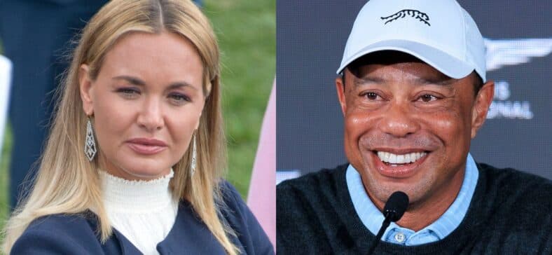 Vanessa Trump (esquerda) Tiger Woods (direita)