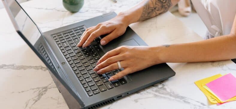 Woman on laptop