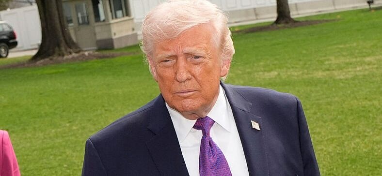 Donald Trump on the South Lawn