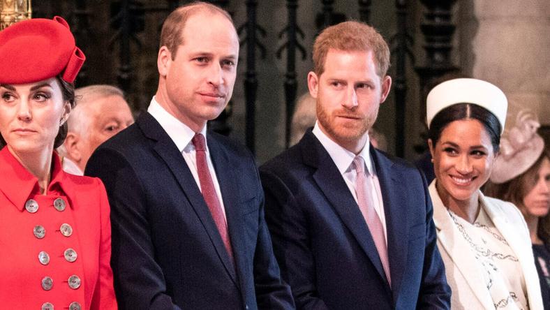 Members of The Royal Family attend the Commonwealth Service on Commonwealth Day, at Westminster Abbey, London, UK, on the 11th March 2019. Picture by Richard Pohle/WPA-Pool. 11 Mar 2019 Pictured: Catherine, Duchess of Cambridge, Kate Middleton, Prince William, Duke of Cambridge, Prince Harry, Duke of Sussex, Meghan Markle, Duchess of Sussex.
