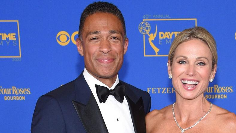 TJ Holmes and Amy Robach at The Daytime Emmy Awards