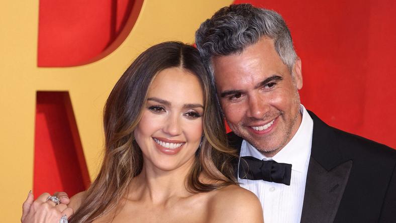 Jessica Alba and Cash Warren at 2024 Vanity Fair Oscar Party