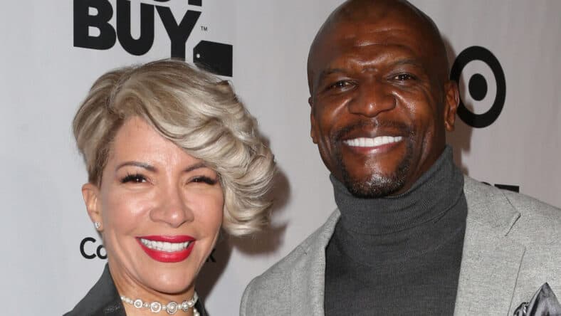 Rebecca King-Crews and Terry Crews at Eva Longoria Foundation Dinner Gala arrivals