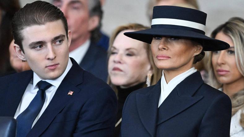 Barron Trump and Melania Trump