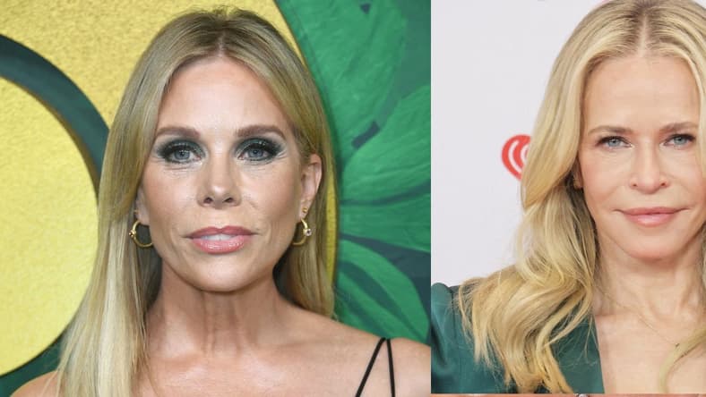 Cheryl Hines (left) Chelsea Handler (right)