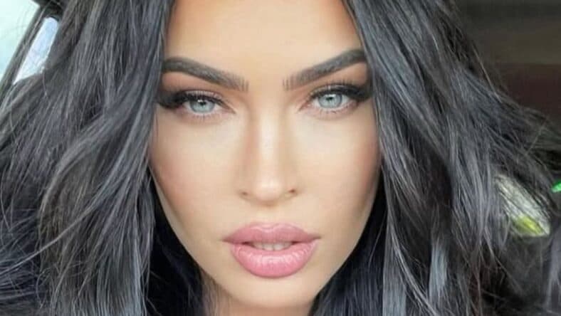 Megan Fox selfie in car