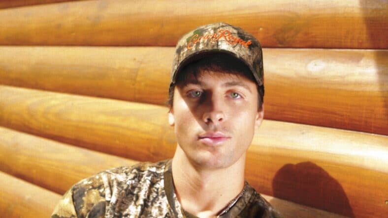Rob Rausch wearing Crown Royal Realtree Camo Capsule Collection