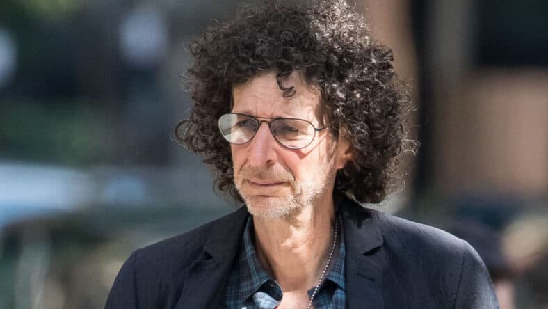 Howard Stern comes home after a day at work
