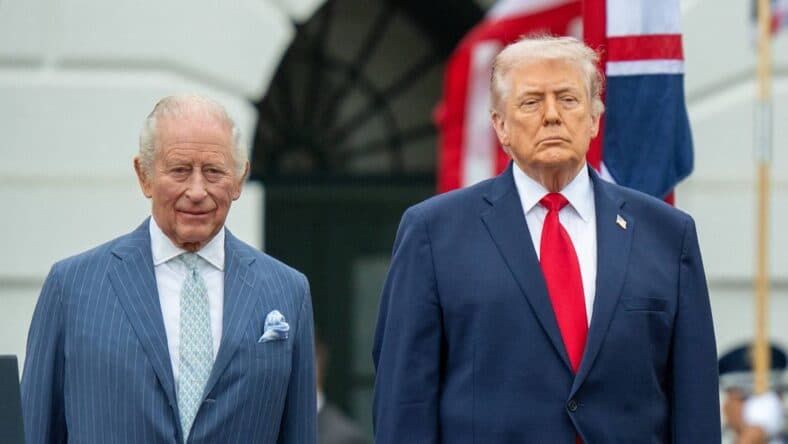 King Charles and Donald Trump
