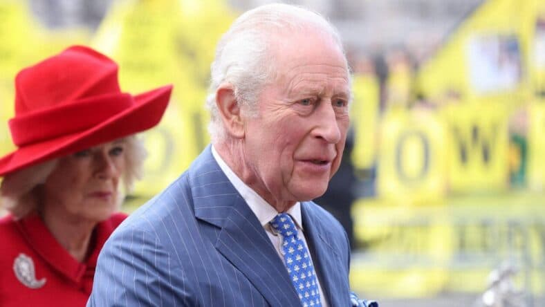 King Charles at Commonwealth Day Service at Westminster Abbey in London