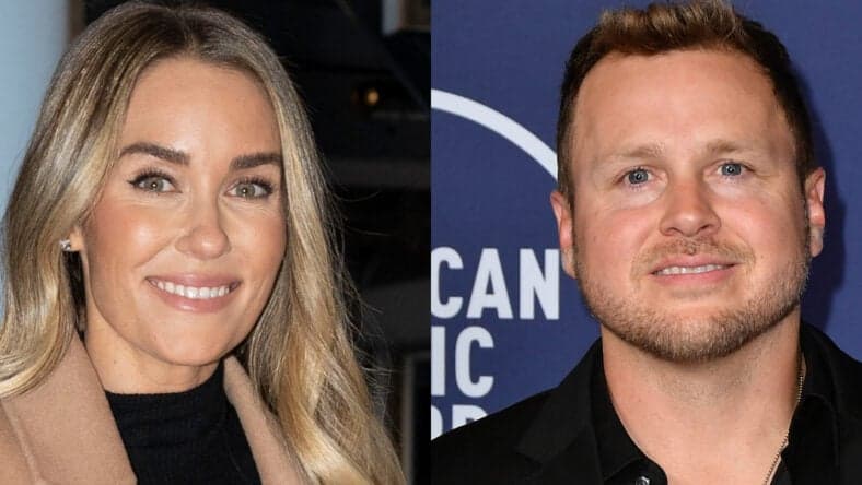 A photo collage of Lauren Conrad and Spencer Pratt
