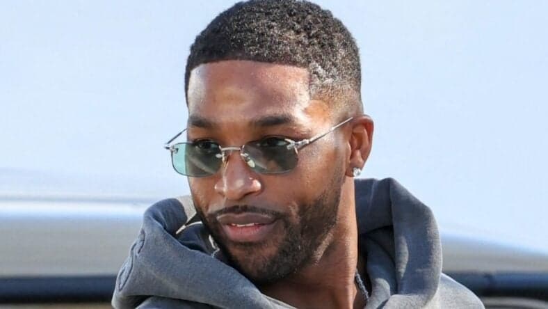 Tristan Thompson is seen out for lunch at Il Pastio