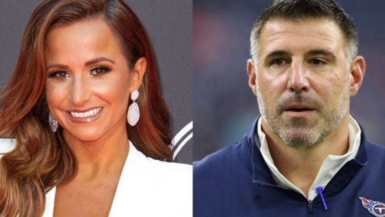 Dianna Russini (left) Mike Vrabel (right)