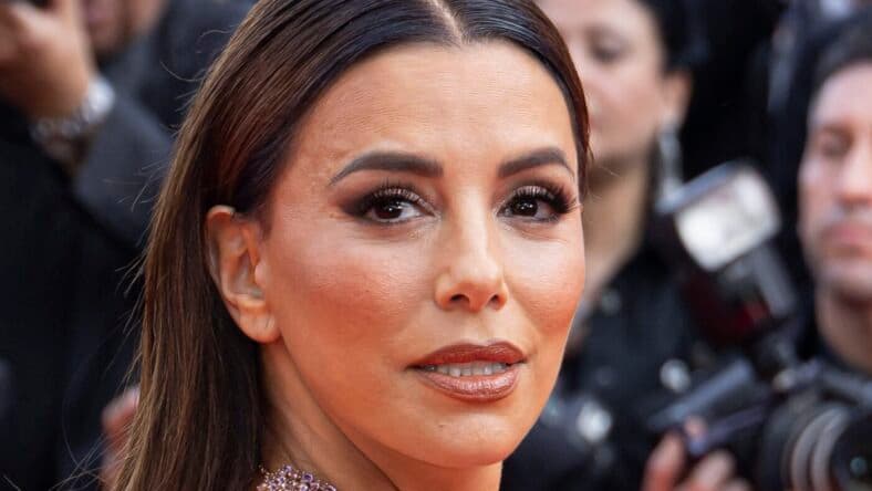Eva Longoria at "The Phoenician Scheme" Red Carpet at the 78th Annual Cannes Film Festival