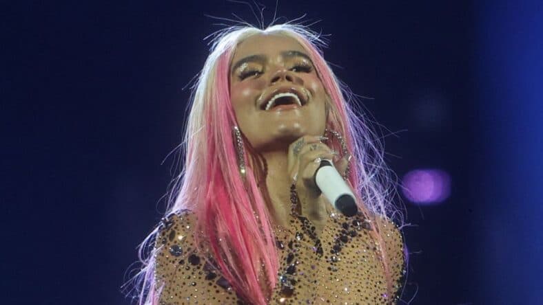 Karol G performs in Madrid