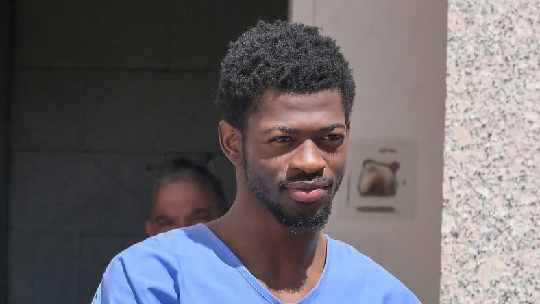 Lil Nas X seen after being released from jail