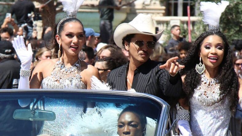 Bruno Mars Vegas parade