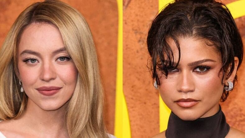 Sydney Sweeney (left) Zendaya (right)