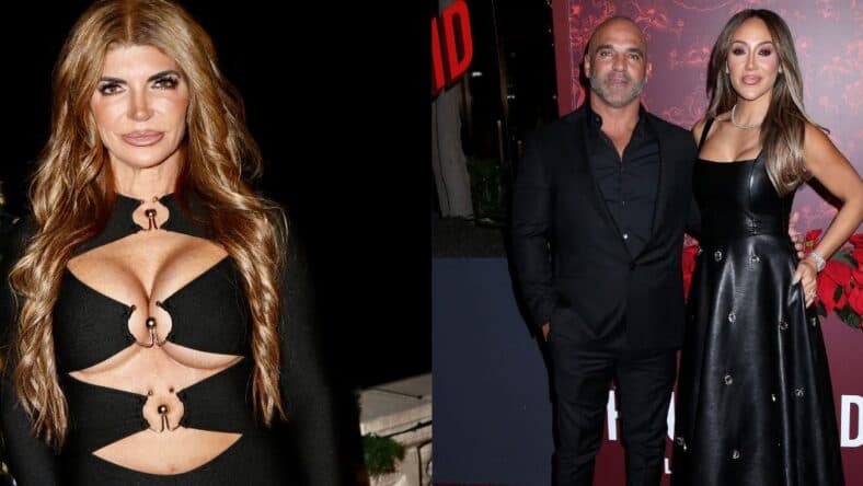 Photo collage of Teresa Giudice, Melissa Gorga and Joe Gorga.