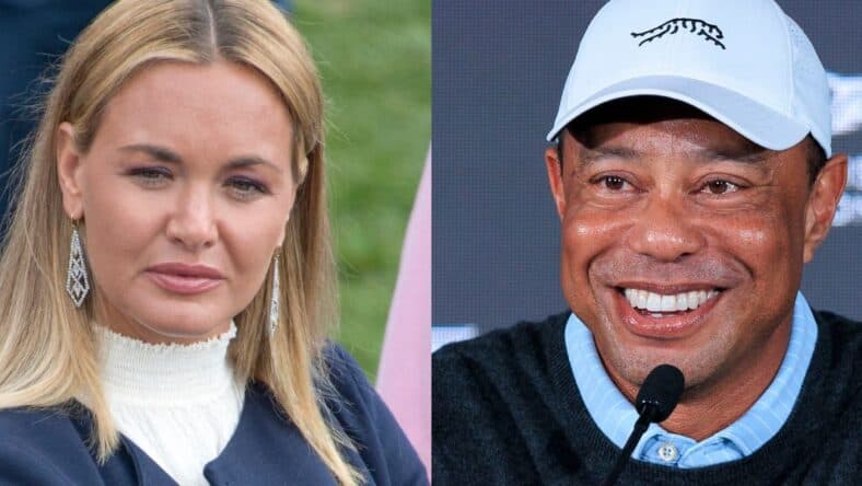 Vanessa Trump (left) Tiger Woods (right)