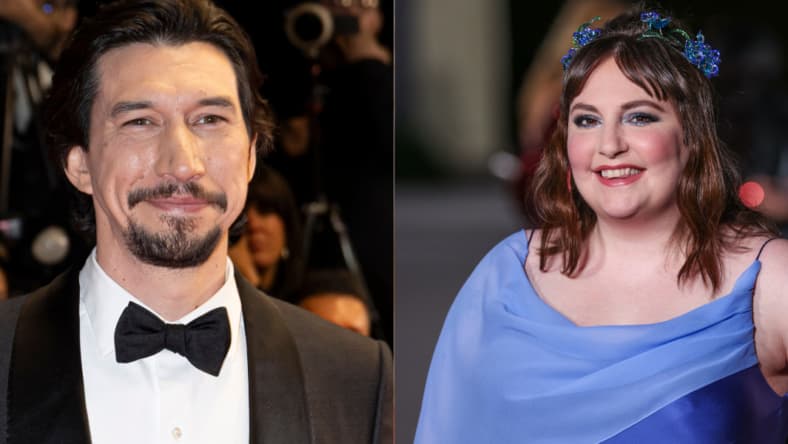 Adam Driver and Lena Dunham