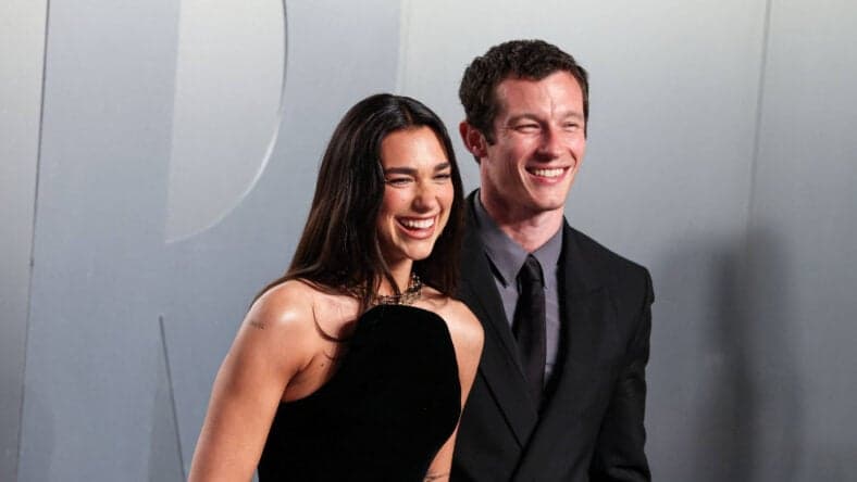 Dua Lipa and Callum Turner