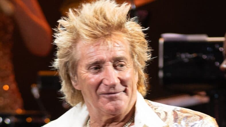 Rod Stewart,78, is seen performing in concert at the Starlite Festival in Marbella