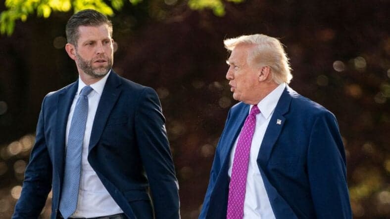Eric and Donald Trump at the White House