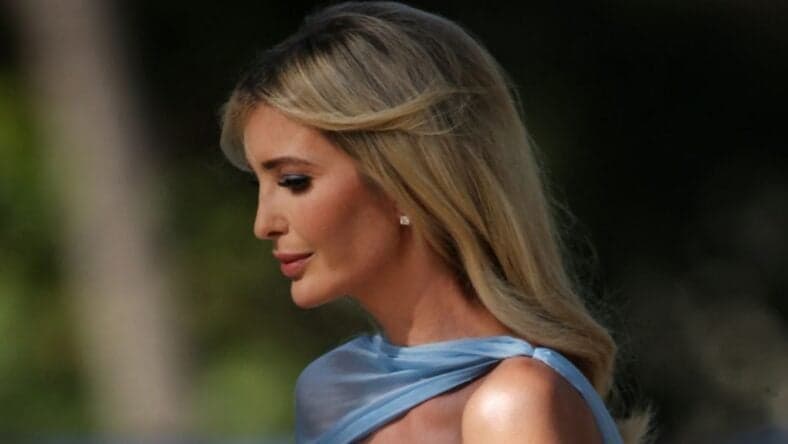Ivanka Tump arrives to sister Tiffany Trump's wedding