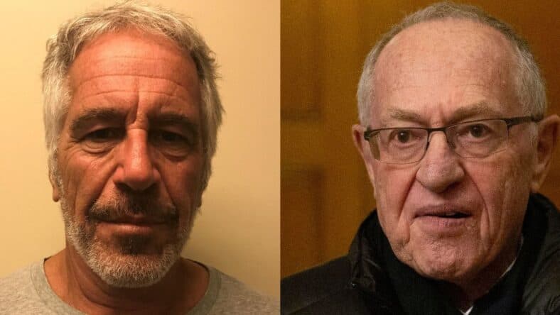 Jeffrey Epstein, Alan Dershowitz photo collage