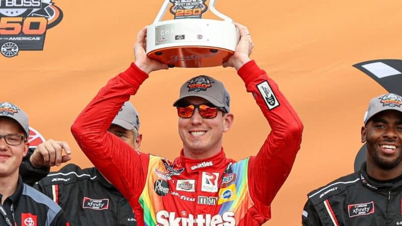 Kyle Busch wins the Pit Boss 250