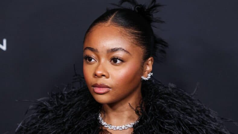 Skai Jackson posing on the red carpet.