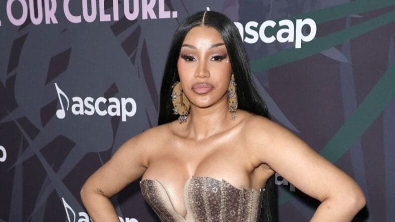 Cardi B posing