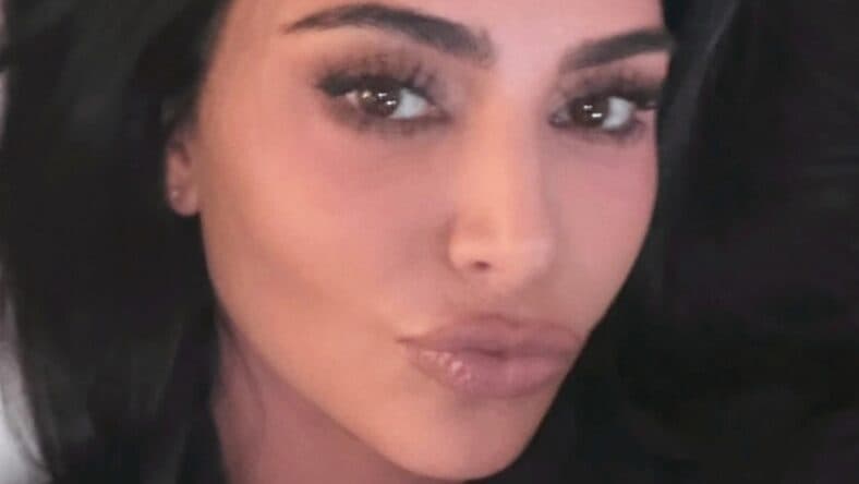 Kim Kardashian close up