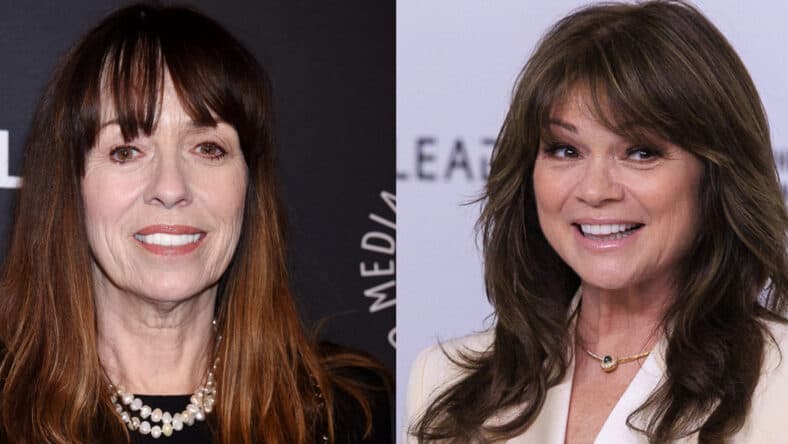 A photo collage of Mackenzie Phillips and Valerie Bertinelli