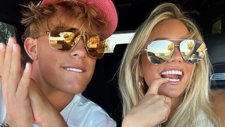 Jaxson Dart and his girlfriend Marissa Ayers