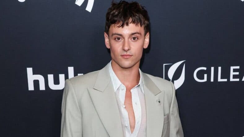 Tom Daley posing