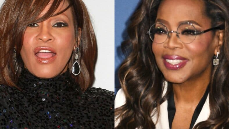 Whitney Houston-Oprah Winfrey collage