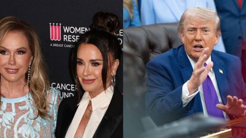 Kathy Hilton/Kyle Richards and Donald Trump.